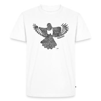 Newcastle Magpies Design - Fond blanc - T-shirt Premium bio Homme - blanc - Devant - Nico (187cm)