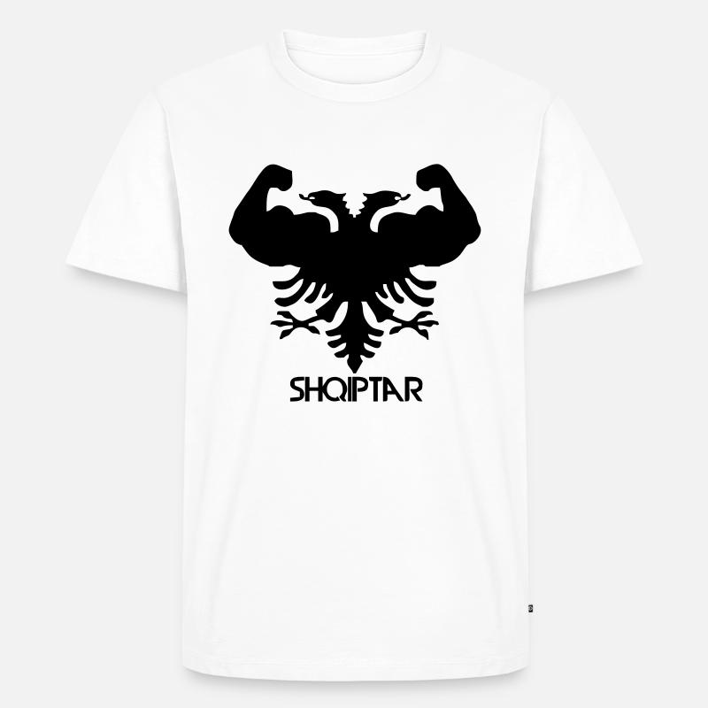 shqiptar - Männer Premium Bio T-Shirt - Weiß