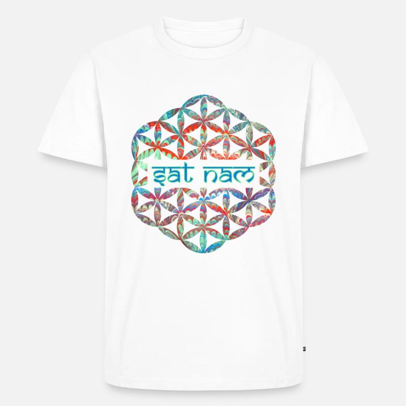 mantra dat nam e 72 - Männer Premium Bio T-Shirt - Weiß