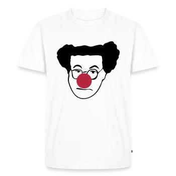 COLUCHE - T-shirt Premium bio Homme - blanc - Devant - Nico (187cm)