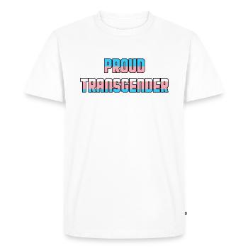 Proud Transgender LGBTQ CSD Gift Idea - Men's Premium Organic T-Shirt - white - Front - Nico (187cm)