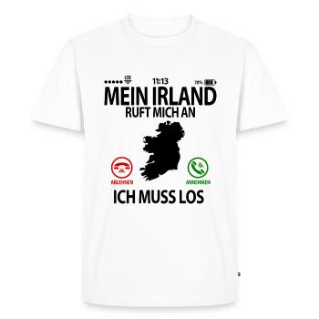 Irland Abschiedsgeschenk für Fans Liebhaber Lustig - Männer Premium Bio T-Shirt - Weiß - Vorne - Nico (187cm)