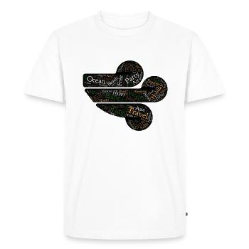 Voyage - Voyage - T-shirt Premium bio Homme - blanc - Devant - Nico (187cm)