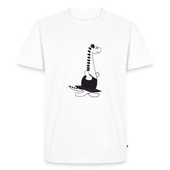 Dino - T-shirt Premium bio Homme - blanc - Devant - Nico (187cm)