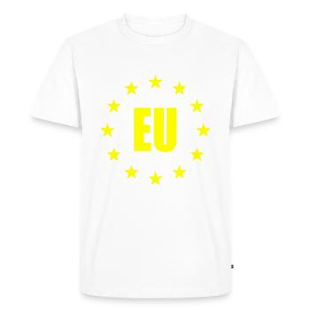 Drapeau de l’UE - T-shirt Premium bio Homme - blanc - Devant - Nico (187cm)