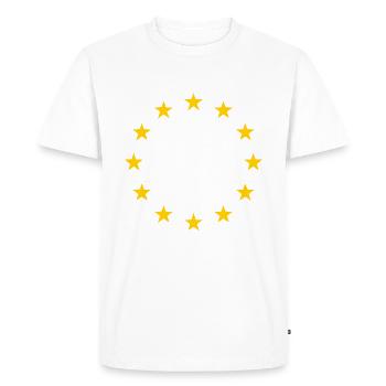 Drapeau de l’UE - T-shirt Premium bio Homme - blanc - Devant - Nico (187cm)