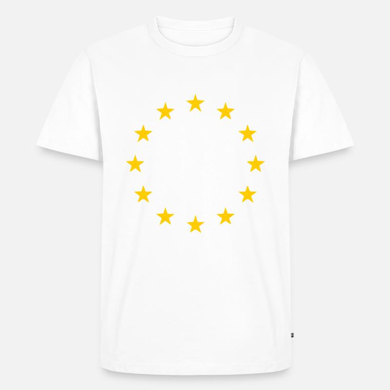 Eu flagge - Männer Premium Bio T-Shirt - Weiß