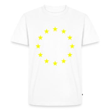 Drapeau de l’UE - T-shirt Premium bio Homme - blanc - Devant - Nico (187cm)