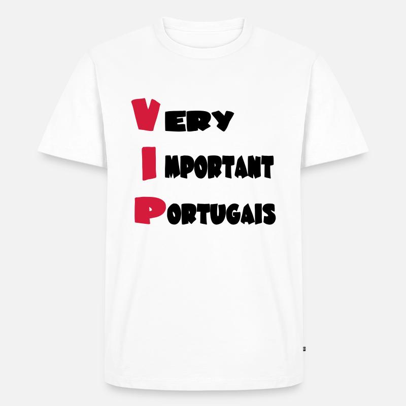 Very important _portugais - Männer Premium Bio T-Shirt - Weiß