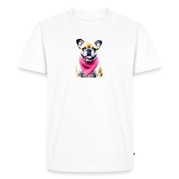 NE VOUS INQUIÉTEZ PAS... Bulldog Bulldog Bulldogs - T-shirt Premium bio Homme - blanc - Devant - Nico (187cm)