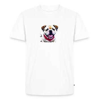NE VOUS INQUIÉTEZ PAS... Bulldog Bulldog Bulldogs - T-shirt Premium bio Homme - blanc - Devant - Nico (187cm)