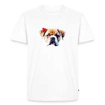 NE VOUS INQUIÉTEZ PAS... Bulldog Bulldog Bulldogs - T-shirt Premium bio Homme - blanc - Devant - Nico (187cm)