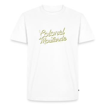 Colonel Moutarde - T-shirt Premium bio Homme - blanc - Devant - Nico (187cm)