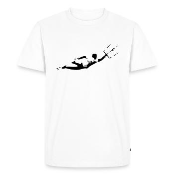 Unhooked kitesurfing - Men's Premium Organic T-Shirt - white - Front - Nico (187cm)