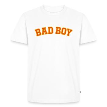 MAUVAIS GARÇON - T-shirt Premium bio Homme - blanc - Devant - Nico (187cm)
