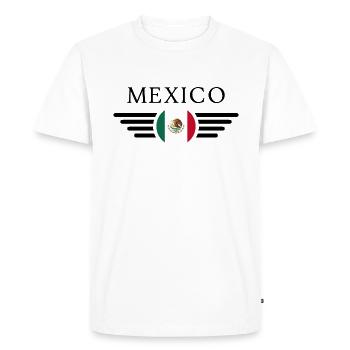 Mexico Style Design T-Shirt - Men's Premium Organic T-Shirt - white - Front - Nico (187cm)