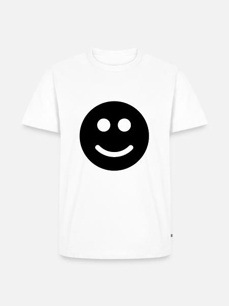 Emoticons - Männer Premium Bio T-Shirt - Weiß