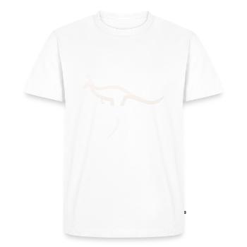 Kangourou - T-shirt Premium bio Homme - blanc - Devant - Nico (187cm)