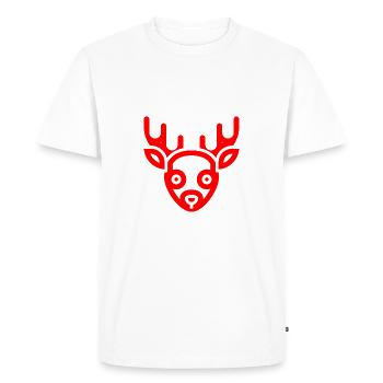 Rennais - T-shirt Premium bio Homme - blanc - Devant - Nico (187cm)