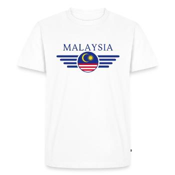 T-shirt de conception de style malaisien - T-shirt Premium bio Homme - blanc - Devant - Nico (187cm)