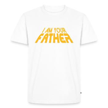 I am your FATHER 3D (1c) - T-shirt Premium bio Homme - blanc - Devant - Nico (187cm)