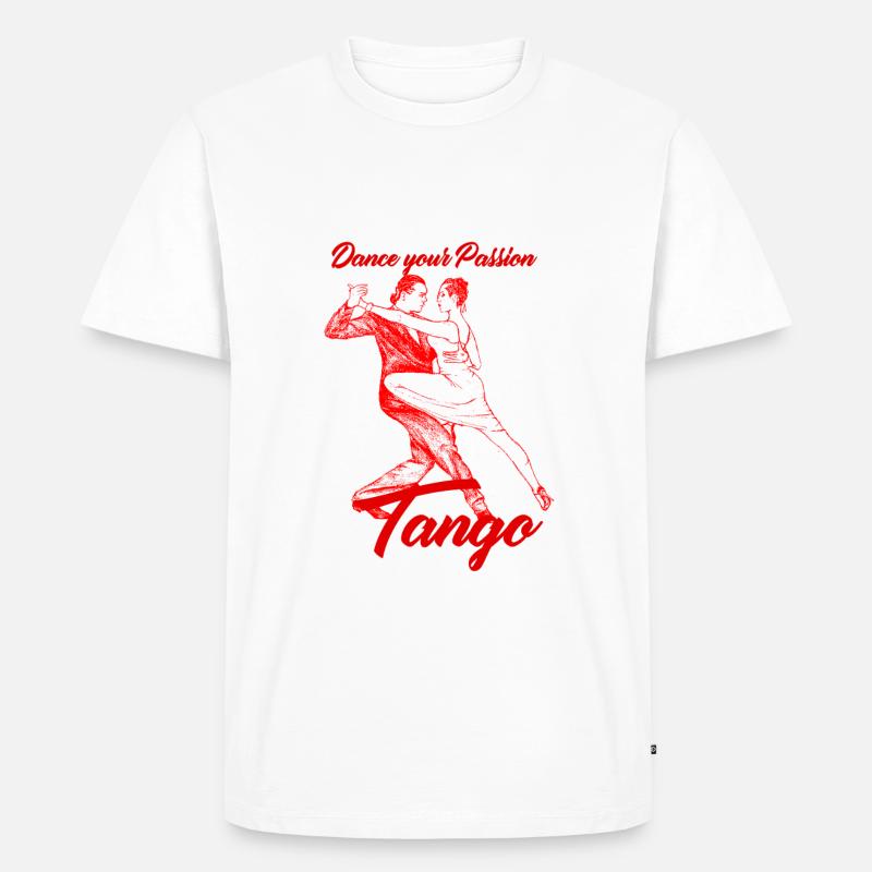 Tango Danse Couple De Danse - T-shirt Premium bio Homme - blanc