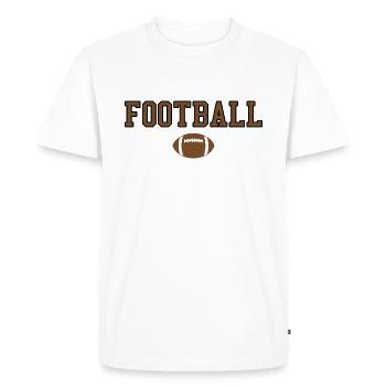 Football - T-shirt Premium bio Homme - blanc - Devant - Nico (187cm)