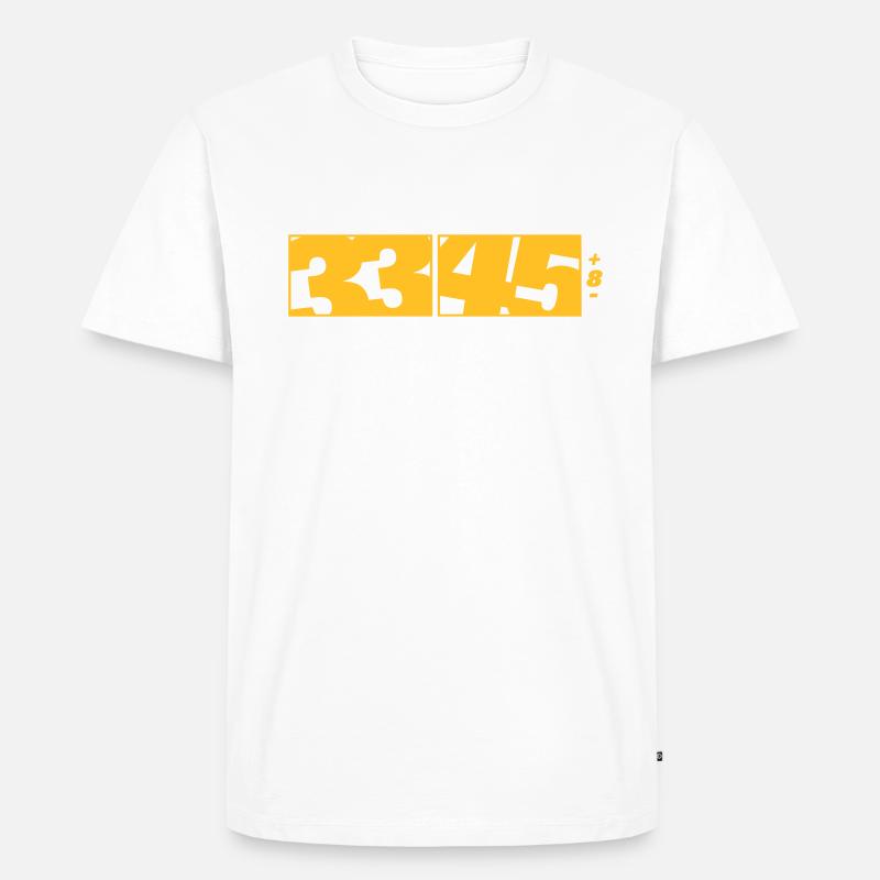 33/45 DJ Logo (1f) - Männer Premium Bio T-Shirt - undefined