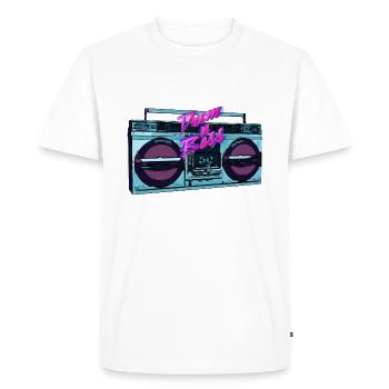 Drum'n'bass 80s D'n'B DNB Hard Weed Jungle Music - T-shirt Premium bio Homme - blanc - Devant - Nico (187cm)