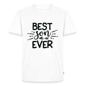 Best Son Ever - Men's Premium Organic T-Shirt - white - Front - Nico (187cm)