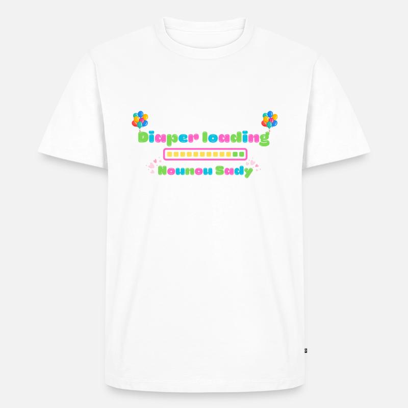 Änderung des Layer-Ladens - Männer Premium Bio T-Shirt - Weiß