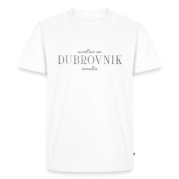 Dubrovnik, Croatie Style Desing T-shirt - T-shirt Premium bio Homme - blanc - Devant - Nico (187cm)