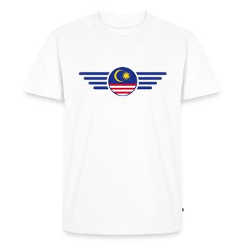 T-shirt de conception de style malaisien - T-shirt Premium bio Homme - blanc - Devant - Nico (187cm)