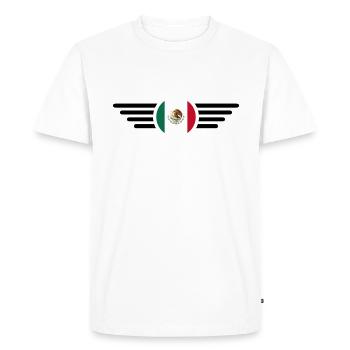 Mexico Style Design T-Shirt - Men's Premium Organic T-Shirt - white - Front - Nico (187cm)