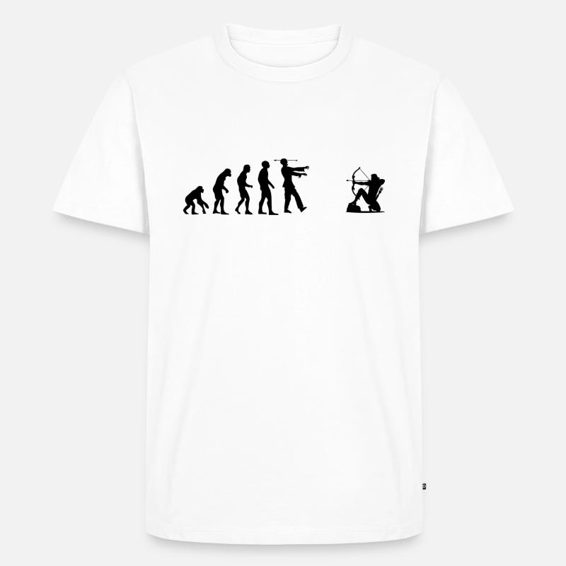 Evolution2 - Men's Premium Organic T-Shirt - white