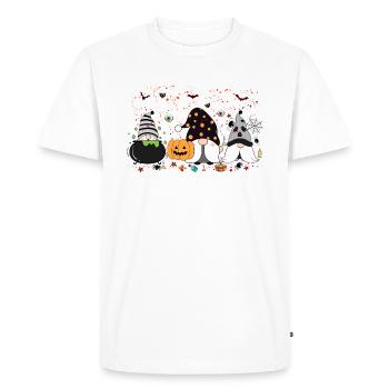 C’est la saison, Gnomes d’Halloween, Gif de Thanksgiving - T-shirt Premium bio Homme - blanc - Devant - Nico (187cm)