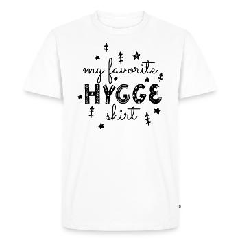 My favorite hygge shirt - T-shirt Premium bio Homme - blanc - Devant - Nico (187cm)