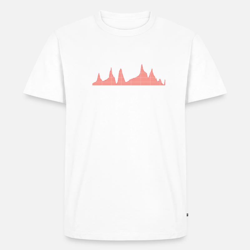 Alpenüberquerung Fernwanderweg E5 - Männer Premium Bio T-Shirt - undefined