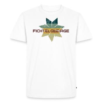 Septstern Fichtelgebirge Fichtelhills Oberfranke - T-shirt Premium bio Homme - blanc - Devant - Nico (187cm)