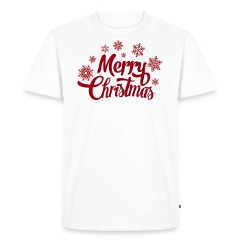 Merry Christmas - Men's Premium Organic T-Shirt - white - Front - Nico (187cm)