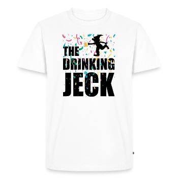 Le Jeck à boire - Carnaval Carnaval Alaaf Helau - T-shirt Premium bio Homme - blanc - Devant - Nico (187cm)