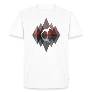 Doberman Abstract - Geometry Dog Lover Dog - Men's Premium Organic T-Shirt - white - Front - Nico (187cm)