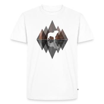 French Bulldog Abstract - Geometry Dog Lovers - Men's Premium Organic T-Shirt - white - Front - Nico (187cm)