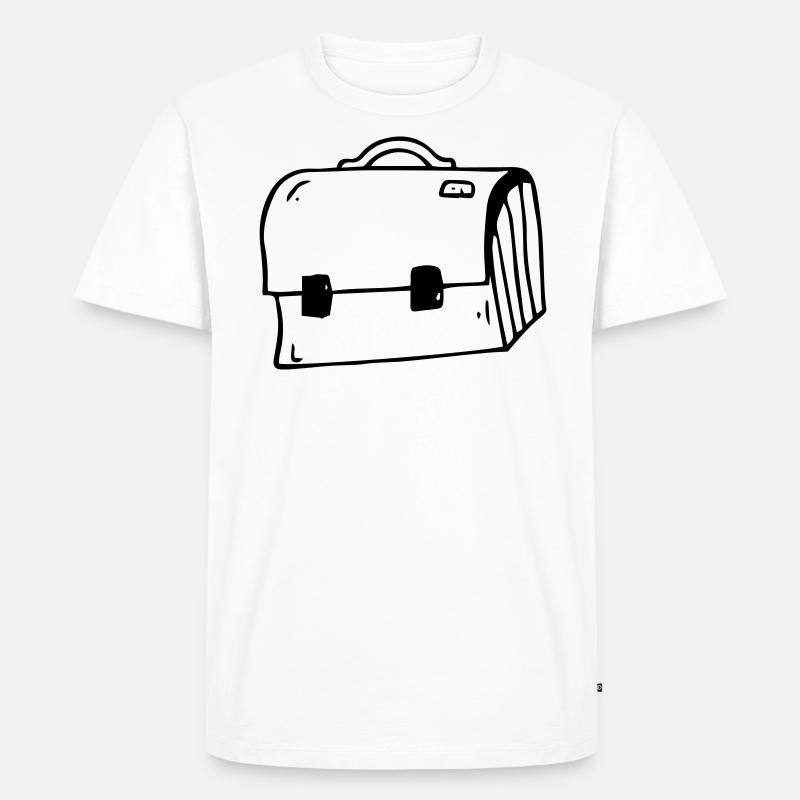 Briefcase Briefcase Gift Idea - Men's Premium Organic T-Shirt - white