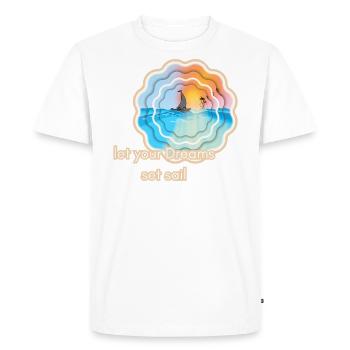 Motif de vacances pour les marins - T-shirt Premium bio Homme - blanc - Devant - Nico (187cm)
