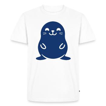 otarie - T-shirt Premium bio Homme - blanc - Devant - Nico (187cm)