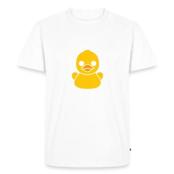 humour canard - T-shirt Premium bio Homme - blanc - Devant - Nico (187cm)