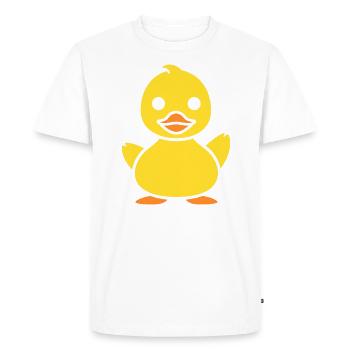 humour canard - T-shirt Premium bio Homme - blanc - Devant - Nico (187cm)