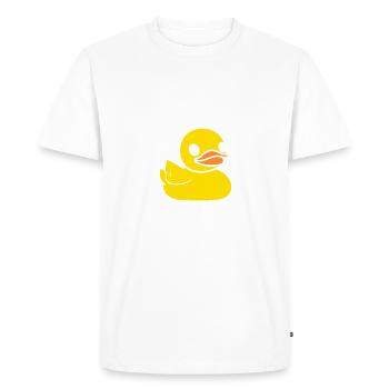 humour canard - T-shirt Premium bio Homme - blanc - Devant - Nico (187cm)