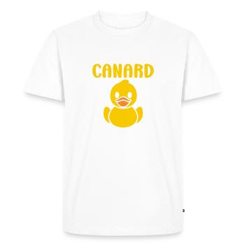humour canard - T-shirt Premium bio Homme - blanc - Devant - Nico (187cm)